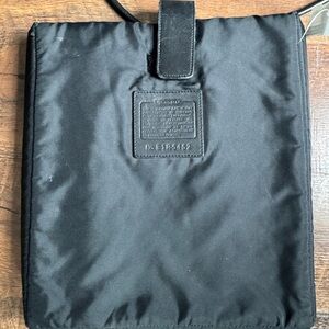 Coach Black Nylon Tablet Sleeve Crossbody